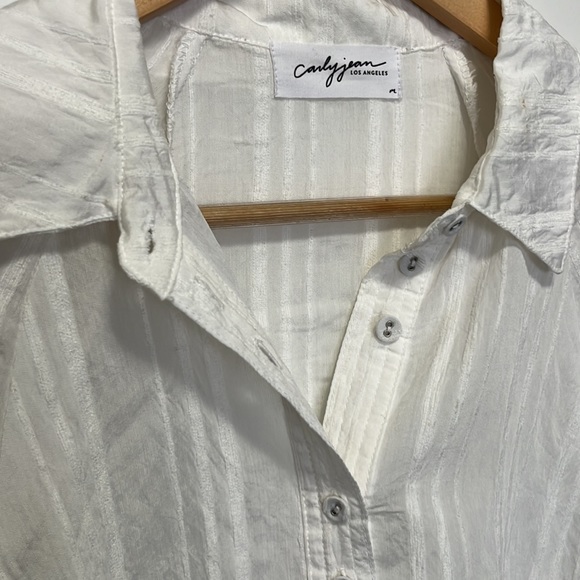 Carly Jean Los Angeles CJLA Button Up Blouse - Picture 2 of 5